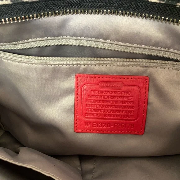 Coach Ocelot RARE Leopard Print Tote Bag with Red Leather Accents - Picture 8 of 8